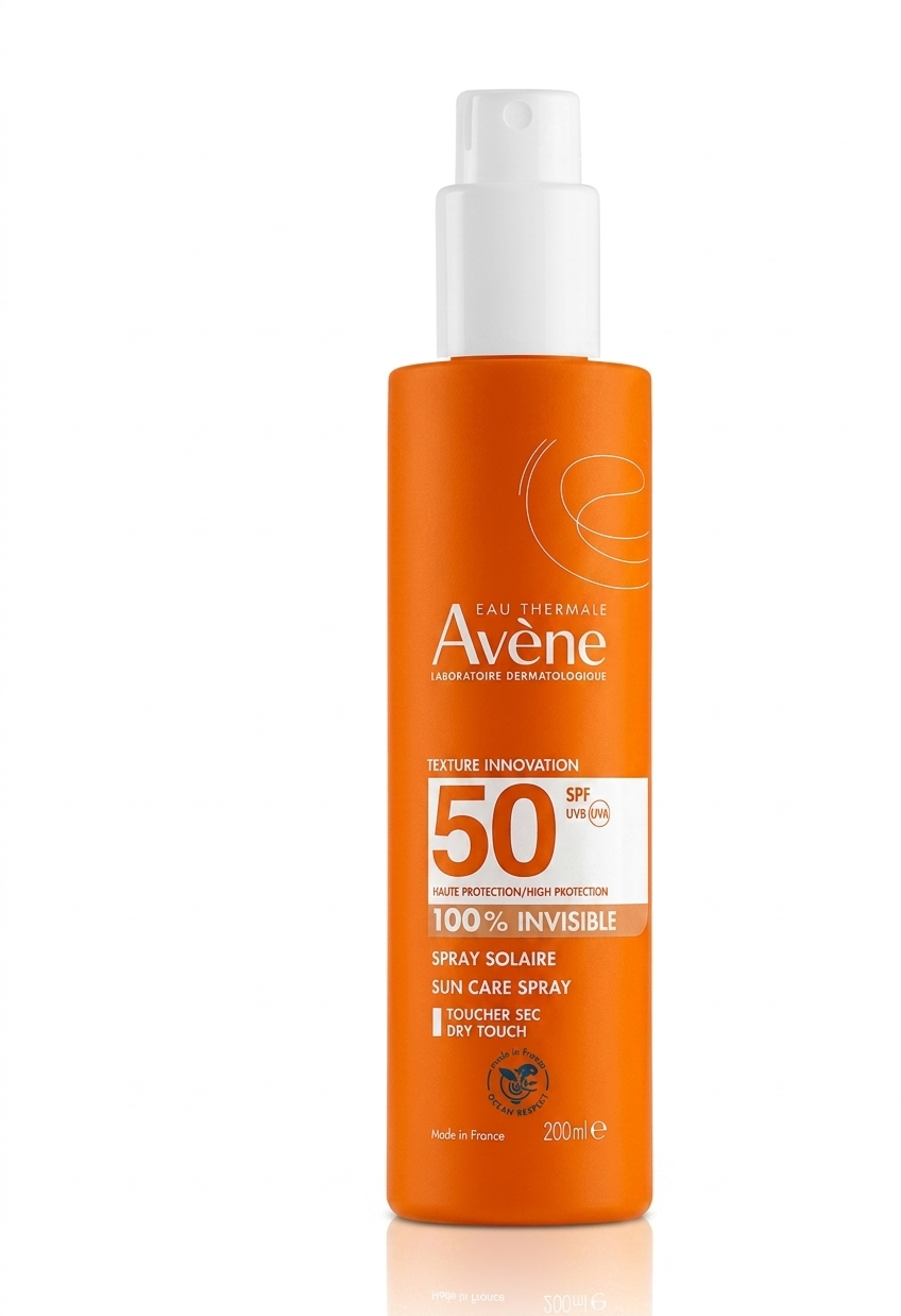 Avène Spray Solaire SPF 50+ Invisible – Haute Protection UVB/UVA (200ml)