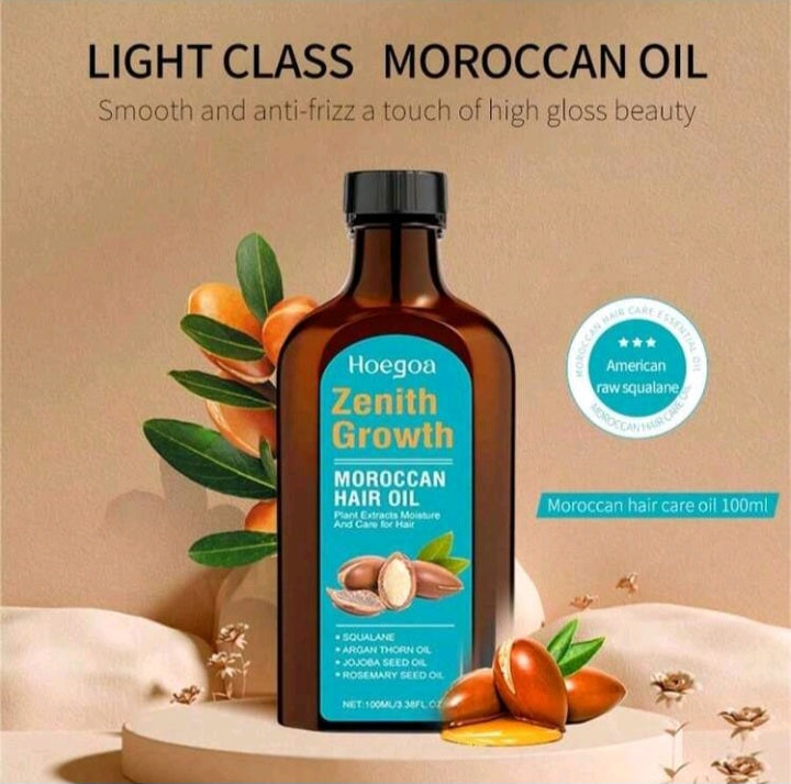 Huile Capillaire Marocaine Light – Brillance & Anti-Frisottis (100ml)