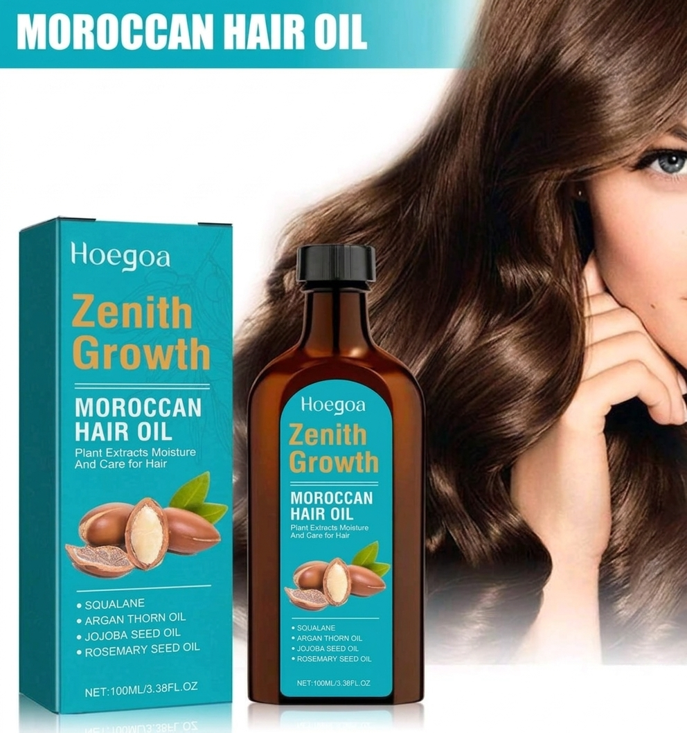Huile Capillaire Marocaine Light – Brillance & Anti-Frisottis (100ml)