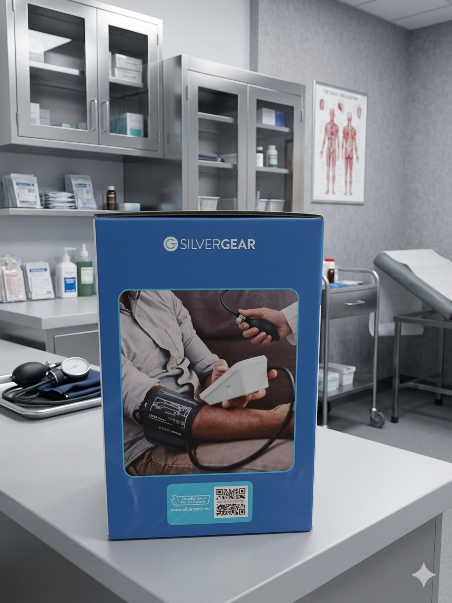 Tensiometre bras en utilisation mesure tension arteriele